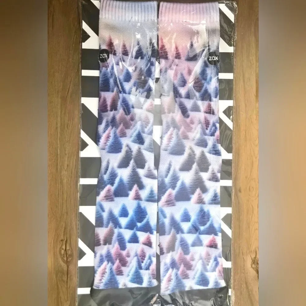 ZOX ADVENT SURPRISE ZOX SOX Winter Tree Ombre long socks Collectible Rare OSFA